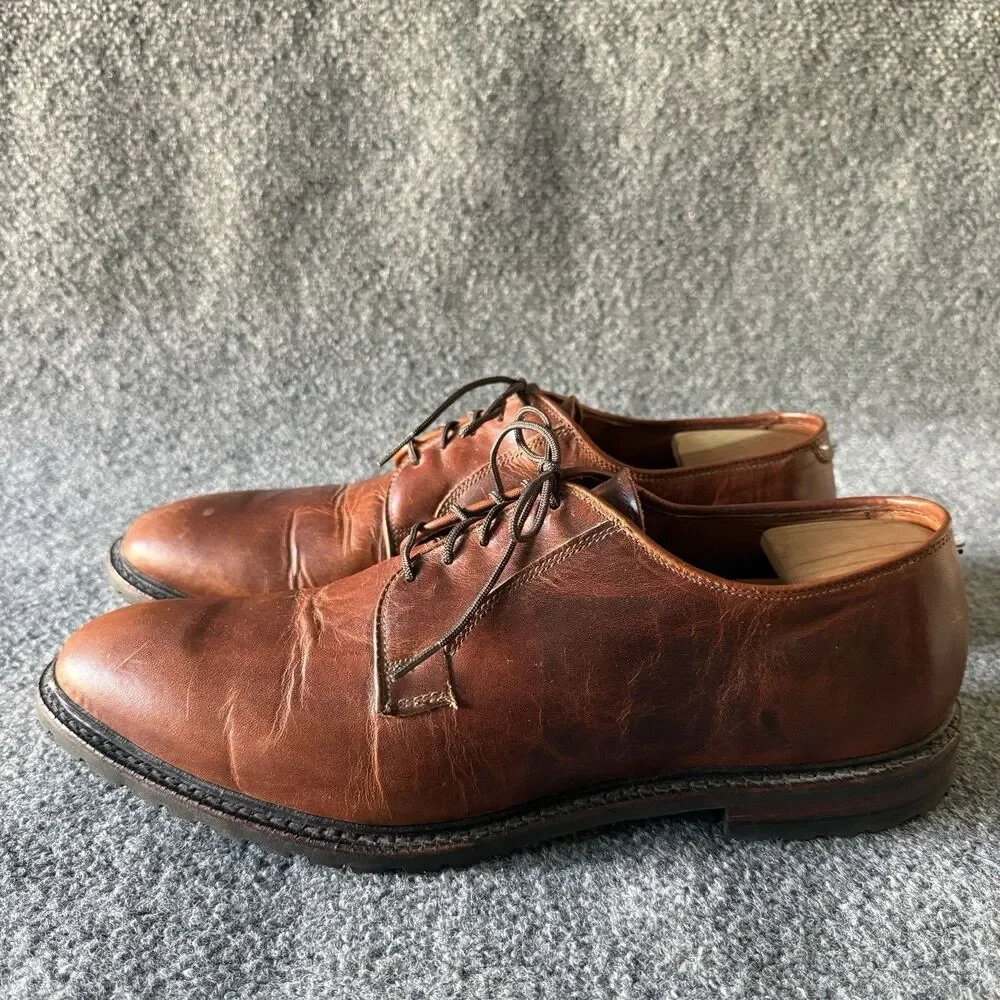 Allen Edmonds Black Hills Brown Leather Derby Dress Shoes Men's Size 14